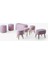 Teddy Bench ve Puff Set Pembe 1