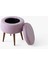Teddy Bench ve Puff Set Pembe 5