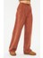 Kadife Kalın Fitilli Wide Leg Pantolon Turuncu 4