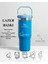 The Iceflow Flip Straw Pipetli Termos 0,89 L Özel Isimli Kişiselleştirilebilir Mavi 4