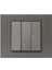 Grano Antrasit Üçlü Anahtar Çerçeve 2