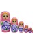 Ahşap Matruşka Bebek Altılı Set Açık Pembe No.2 1