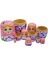 Ahşap Matruşka Bebek Altılı Set Açık Pembe No.2 4