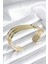 Eğik Şerit Model Gold Renk Pirinç Kadın Bileklik 1