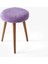 Teddy Bench ve Puff Seti Mor 2