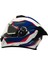 Gp My Helmet MKS001-WBR Yarış Spoiler Güneş Vizörlü Şeffaf Full Face Motosiklet Kaskı M 4
