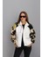 Ekru Cep Fermuar Detay Ceket 1