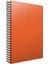 2026 407-SEK Plastik Spiralli - Sert Kapak 17X24 Günlük Beyaz Ajanda Turuncu 1