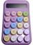 Pembe 10 Hane Renkli Yuvarlak Tuş Takımı Hesap Makinesi 1
