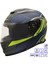 Gp My Helmet MKS002-RGBY Güneş Vizörlü Şeffaf Çene Açılır Motosiklet Kaskı M 1