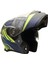 Gp My Helmet MKS002-RGBY Güneş Vizörlü Şeffaf Çene Açılır Motosiklet Kaskı M 3