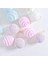 3 Adet 8cm Plastik Noel Topu , Macaron Renkli Köpük Noel Topu Seti, Noel Süsleri, Noel Dekoru 2
