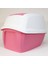 Imac Maddy Junior Üstü Açılır Kapalı Kedi Tuvaleti Pembe 57X43X41 cm 4