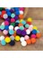 12MM Renkli Karışık Yumuşak Ponpon Peluş 200 Adet 2