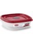 Easy Find Lids 710 ml (3 Cup) Kare Gıda Saklama Kabı – Bpa’sız, Mikrodalga ve Bulaşık Makinesi Uyumlu, Kırmızı Kapaklı 1