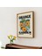 Çerçeveli Portakal Bahçesi Posteri, Çiçek Baskısı, Meyve Karakterli Poster, Çiçek Sanatı, Retro Tipografi 4