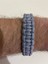 Açık Gri Üstü Beyaz Noktalı Paracord Bileklik 4