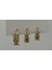 Kadın 3lü Çelik Gold Küpe Taşlı Küpe Gold Küpe 3lü Küpe Gold Kaplama 3'lü Yıldız Küpe Seti Kadın Zirkon Taşlı Huggie Küçük Halka Kararmaz Set Küpe Lüks Takı 1