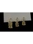 Kadın 3lü Çelik Gold Küpe Taşlı Küpe Gold Küpe 3lü Küpe Gold Kaplama 3'lü Yıldız Küpe Seti Kadın Zirkon Taşlı Huggie Küçük Halka Kararmaz Set Küpe Lüks Takı 2