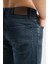 Erkek Kot Pantolon Jean Regular Fit Pamuklu Esnek Straight Leg Denim - %98 Pamuk %2 Lycra 2