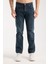 Erkek Kot Pantolon Jean Regular Fit Pamuklu Esnek Straight Leg Denim - %98 Pamuk %2 Lycra 4
