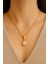 I Damla Kesim Taşlı Altın Rengı Zincir Kolye – Zarif & Işıltılı Tasarım 4