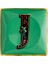 Alphabet J Harfli Porselen Dekoratif Tabak 12 cm 1