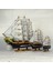 Bakgelal El Yapımı Ahşap Yelkenli Gemi Modeli 24 cm – Ev ve Ofis Dekoratif Masa Üstü Denizci Temalı Maket 4