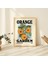 Retro Portakal Bahçesi Posteri, Şirin Çiçek Pazarı, Trend Ofis Dekoru 1