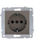Grano Metalik Antrasit Topraklı Priz 1