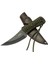 Crkt Scrub Fixed 2712 Bk Siyah Kamp / Outdoor Bıçak 22,5cm - Ipli Sap, Deri Kılıflı 2
