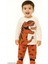 Kahverengi Dinozor 1-3 Yaş Çocuk Alt Üst Takım 1