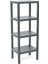 4 Raflı Gri Modüler Ünite Plastik 38X29X100 cm (4887) 1