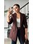 Acı Kahve Yün Effect Blazer Ceket 4