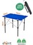 50X70 cm Kamp Masası Katlanabilir Masa, Piknik Masası, Siyah Taşıma Çantalı-Mavı 1