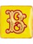 Alphabet B Harfli Porselen Dekoratif Tabak 12 cm 1