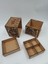 Ahşap Dekoratif Mısır Temalı Gizli Kilitli Kutu 13 cm x 13 cm x 10 cm 1