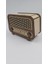Ahşap Nostaljik Radyo Kumbara Akçaağaç Ceviz 18 cm x 12 cm x 8 cm 5