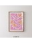 Pastel Pembe ve Şeftali Soyut Botanik Sanat Poster 2
