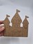1 Adet Sevimli Şato Ahşap Boyama Okul Diy Etkinlik Aktivite Sanat 15 cm x 14 cm 2