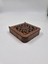 Ahşap Dekoratif Kutu 12 cm x 12 cm x 3 cm No3 6