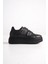 Valencıa Bağcıksız Cırt Cırtlı Ortopedik Taban Kadın Sneaker Spor Ayakkabı Cst - Siyah 6
