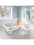 7273 Katlanabilir Üçlü Bebek Banyo Seti Stone Gri 4