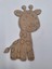 1 Adet Sevimli Zürafa Ahşap Boyama Okul Diy Etkinlik Aktivite Sanat 15 cm x 9 cm 1