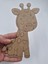 1 Adet Sevimli Zürafa Ahşap Boyama Okul Diy Etkinlik Aktivite Sanat 15 cm x 9 cm 2