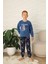 Yeni Stil Sonbahar/kış Erkek Çocuk Uzay Figür Astronot Desen Polar Pijama Takımı 4565 3