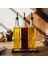 Safir - Ahşap Standlı 3'lü Cam Damlatmaz Yağlık Sirkelik Zeytinyağı Sıvıyağ Şişesi Yağdanlık 500ML 3