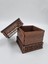 Ahşap Dekoratif Kutu Ceviz Desenli 9 cm x 9 cm x 8 cm 5