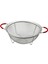 22CM Tel Sepet Metal Süzgeç Silikon Kılıflı Kulp Metal Çerçeve - Ayak (4887) 1
