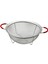 28CM Tel Sepet Metal Süzgeç Silikon Kılıflı Kulp Metal Çerçeve - Ayak (4887) 1